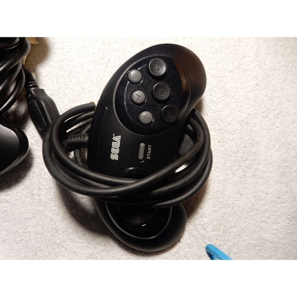 SEGA Genesis II Console Black-q1 Complete With 4 Games. 2 Controller, All Wires! - Picture 12 of 14